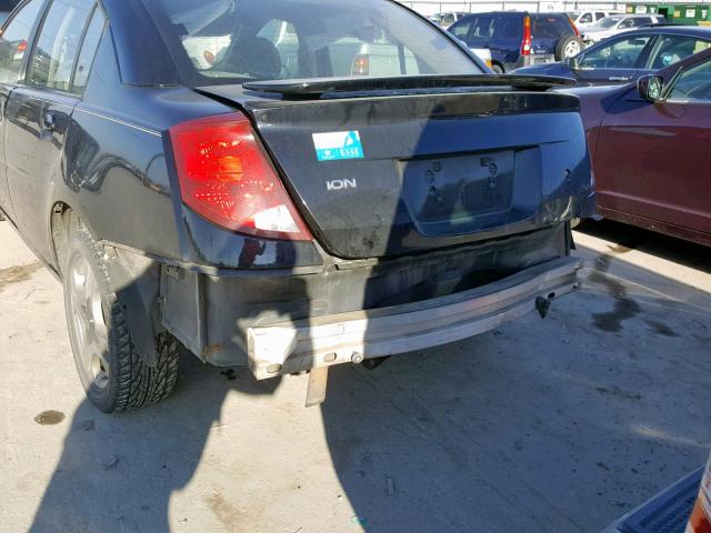 1G8AL52F33Z184404 - 2003 SATURN ION LEVEL BLACK photo 9