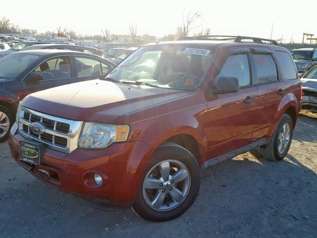 1FMCU0D71AKA71380 - 2010 FORD ESCAPE XLT RED photo 2