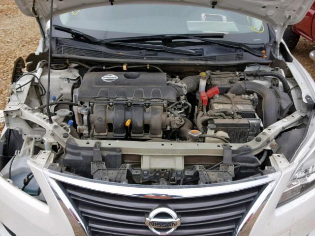 3N1AB7AP9DL668040 - 2013 NISSAN SENTRA S WHITE photo 7