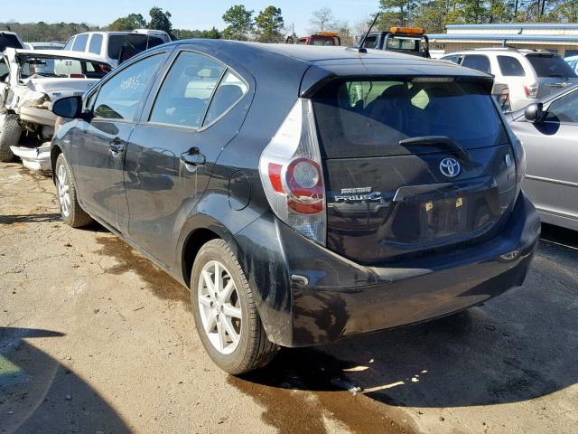 JTDKDTB37E1569211 - 2014 TOYOTA PRIUS C BLACK photo 3