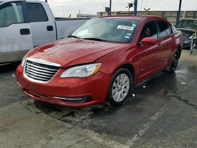 1C3CCBAB4CN178277 - 2012 CHRYSLER 200 LX RED photo 2