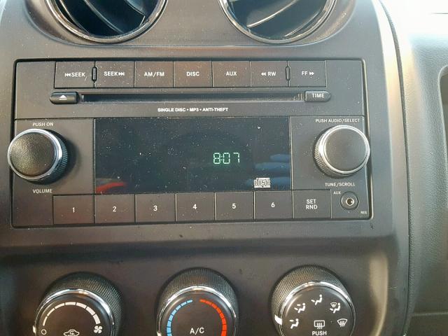 1C4NJDBB5ED584789 - 2014 JEEP COMPASS SP ნაცრისფერი ფოტო 9