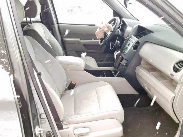 5FNYF4H27AB032798 - 2010 HONDA PILOT LX GRAY photo 5