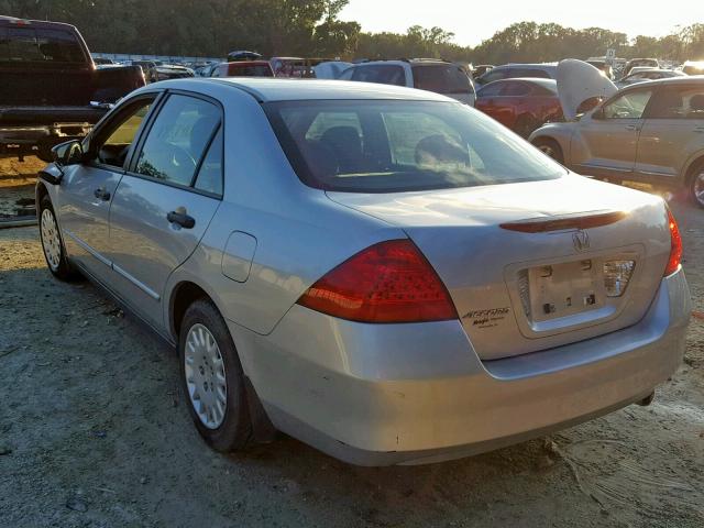 1HGCM55177A107472 - 2007 HONDA ACCORD VAL SILVER photo 3