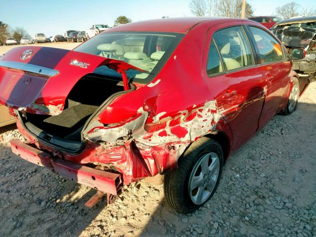 JTDBT923981251620 - 2008 TOYOTA YARIS RED photo 9