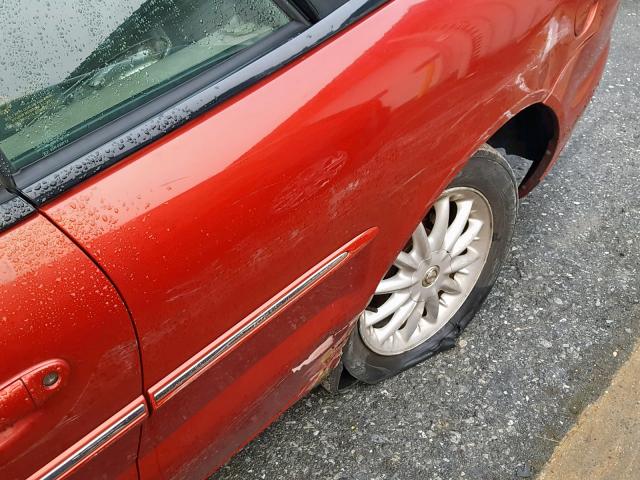 1C3EL55U51N598410 - 2001 CHRYSLER SEBRING LX RED photo 9