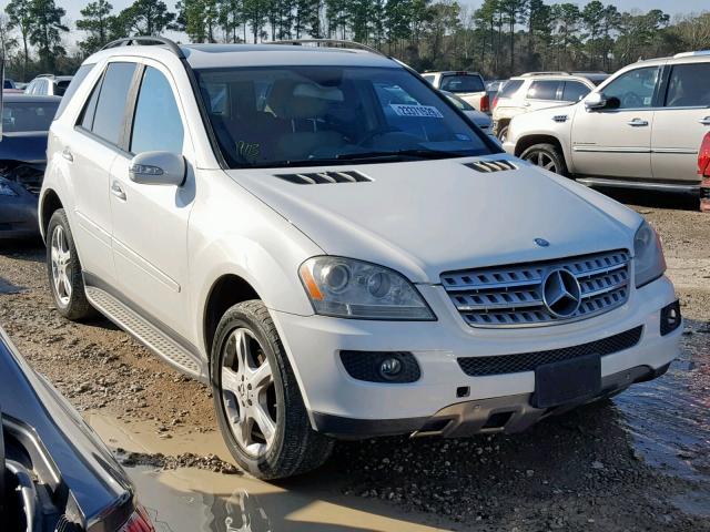 4JGBB86E57A293933 - 2007 MERCEDES-BENZ ML 350 WHITE photo 1