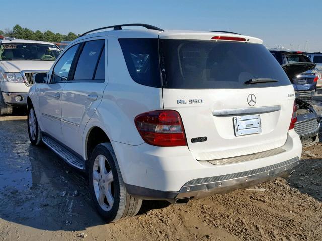 4JGBB86E57A293933 - 2007 MERCEDES-BENZ ML 350 WHITE photo 3