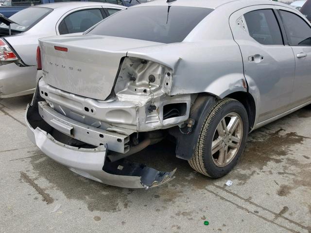 1B3BD1FB0BN528396 - 2011 DODGE AVENGER MA SILVER photo 9