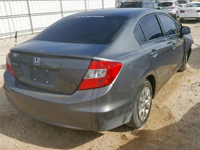 2HGFB2F58CH558179 - 2012 HONDA CIVIC LX 灰色 照片 4