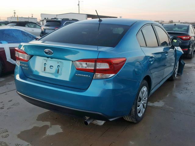 4S3GKAA69J3620430 - 2018 SUBARU IMPREZA BLUE photo 4