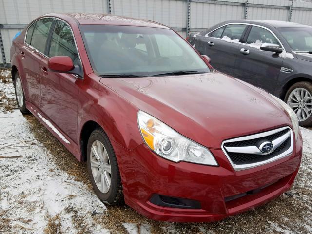 4S3BMCB61A3223129 - 2010 SUBARU LEGACY 2.5 RED photo 1