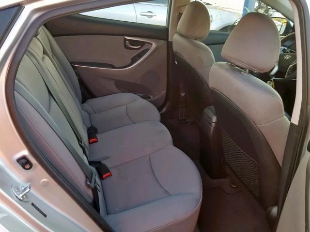 5NPDH4AE0BH051371 - 2011 HYUNDAI ELANTRA GL SILVER photo 6