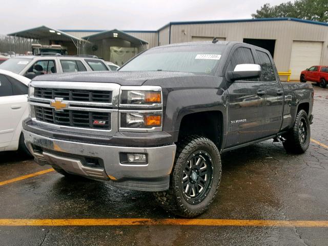 1GCVKREC1EZ162293 - 2014 CHEVROLET SILVERADO BLACK photo 2