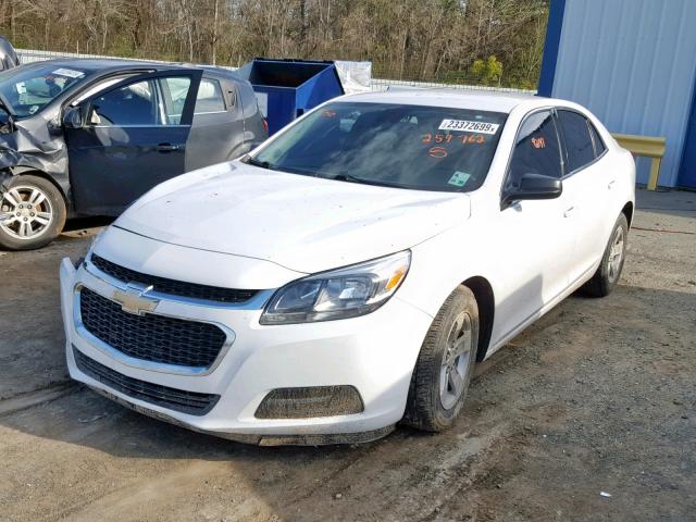 1G11A5SLXFF259762 - 2015 CHEVROLET MALIBU LS WHITE photo 2