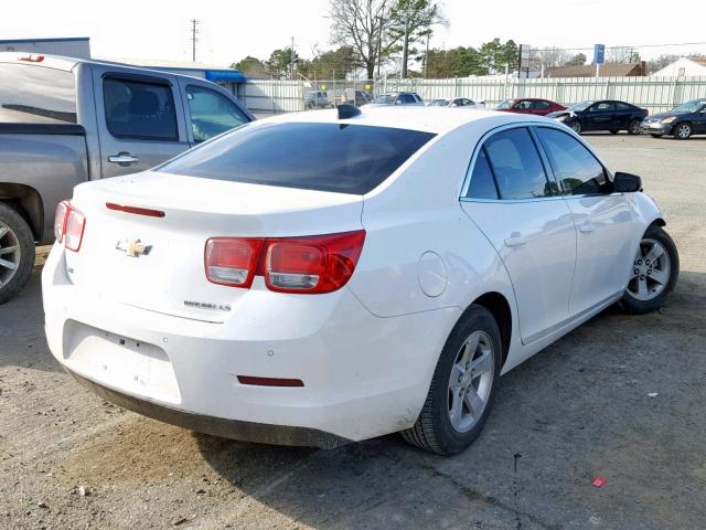 1G11A5SLXFF259762 - 2015 CHEVROLET MALIBU LS WHITE photo 4