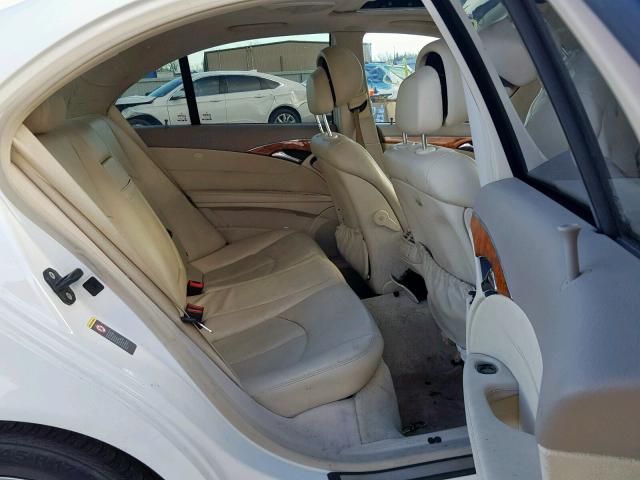 WDBUF56J96A845489 - 2006 MERCEDES-BENZ E 350 WHITE photo 6