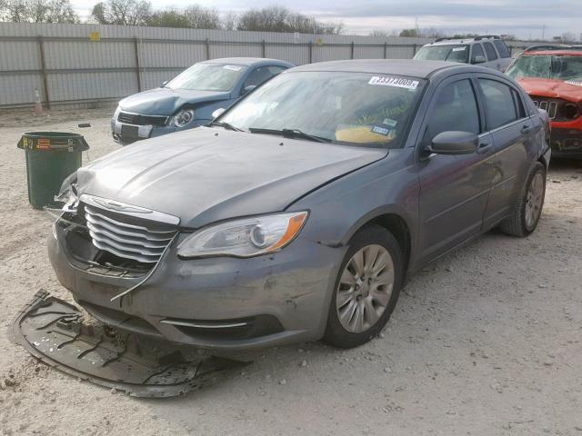 1C3CCBAB0DN636060 - 2013 CHRYSLER 200 LX GRAY photo 2