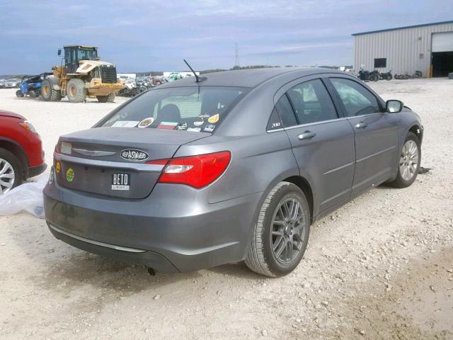 1C3CCBAB0DN636060 - 2013 CHRYSLER 200 LX GRAY photo 4