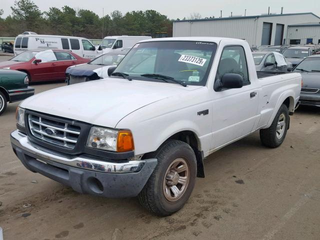 1FTYR10C71TA16687 - 2001 FORD RANGER WHITE photo 2