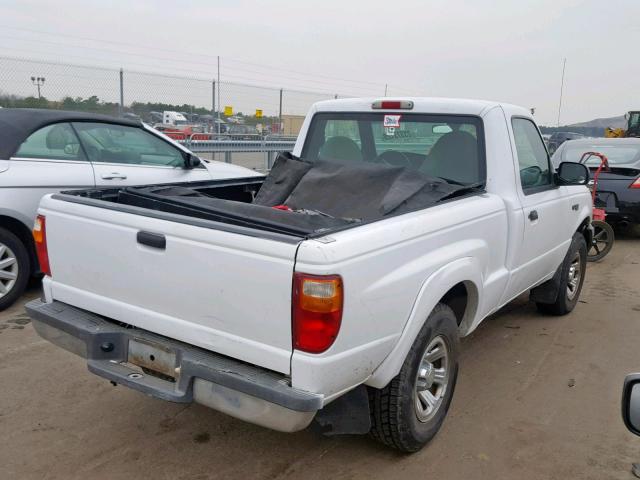 1FTYR10C71TA16687 - 2001 FORD RANGER WHITE photo 4