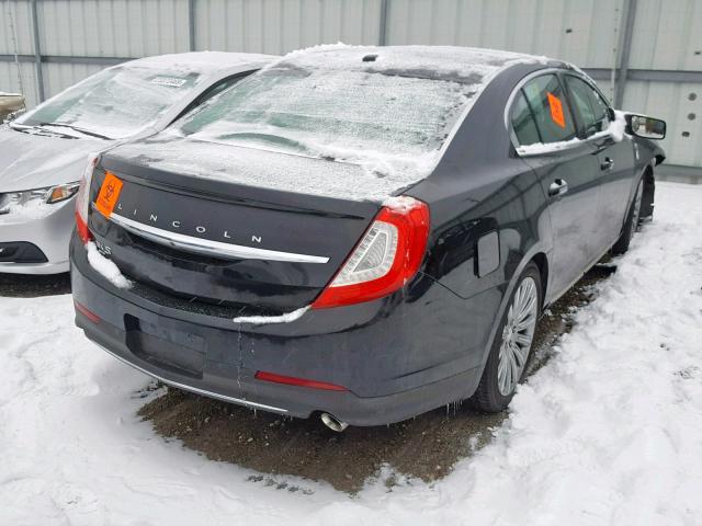 1LNHL9EK9FG606837 - 2015 LINCOLN MKS BLACK photo 4