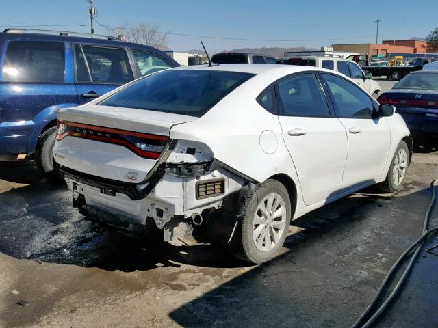 1C3CDFBB7ED861800 - 2014 DODGE DART SXT WHITE photo 4