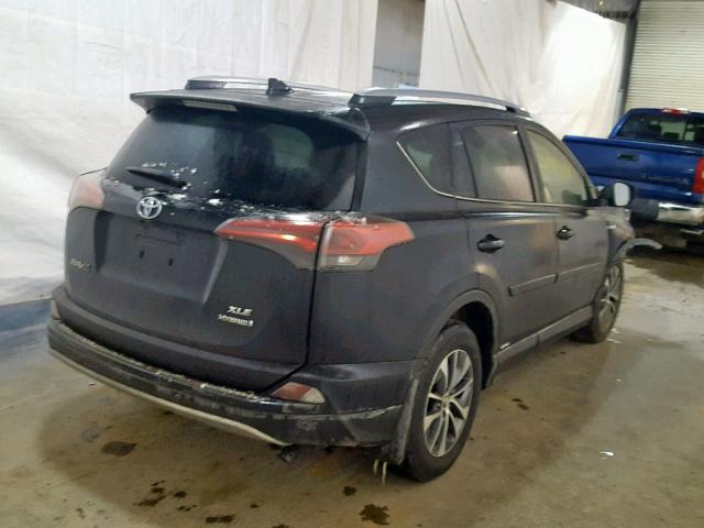 JTMRJREV8JD232840 - 2018 TOYOTA RAV4 HV LE BLACK photo 4