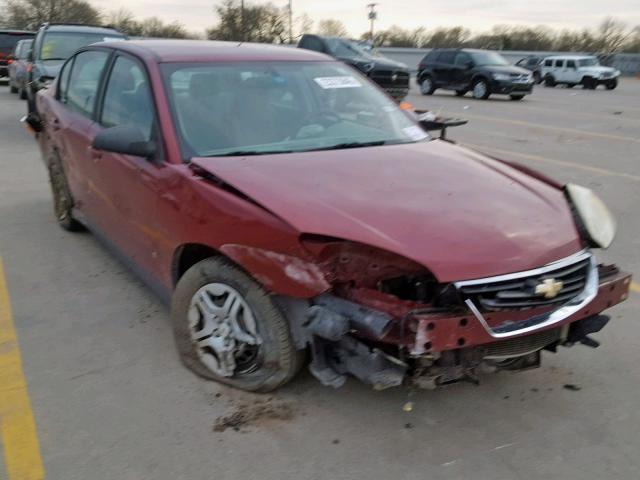 1G1ZS58F57F263978 - 2007 CHEVROLET MALIBU LS RED photo 1