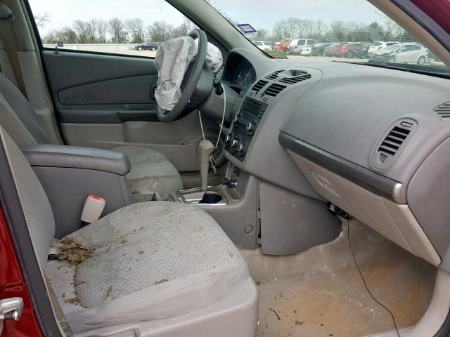 1G1ZS58F57F263978 - 2007 CHEVROLET MALIBU LS RED photo 5