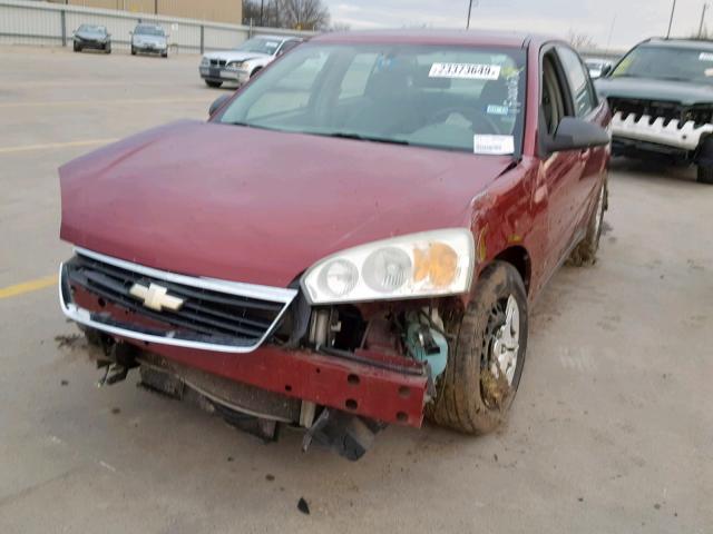 1G1ZS58F57F263978 - 2007 CHEVROLET MALIBU LS RED photo 9
