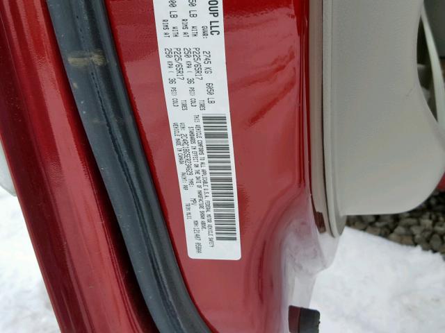 2C4RC1BG5ER234629 - 2014 CHRYSLER TOWN & COU RED photo 10