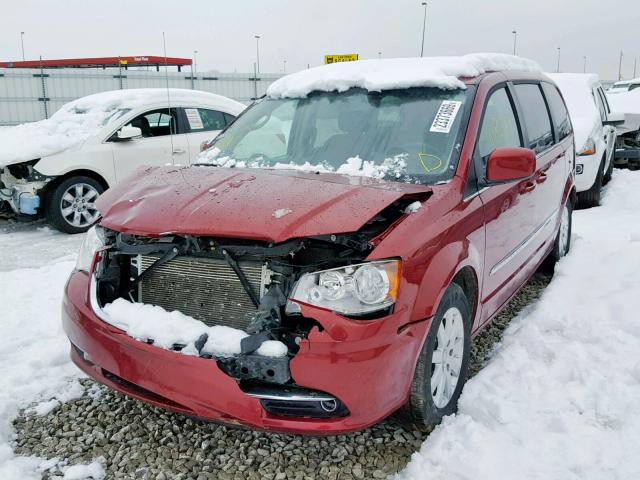 2C4RC1BG5ER234629 - 2014 CHRYSLER TOWN & COU RED photo 2