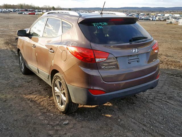 KM8JUCAG2FU972752 - 2015 HYUNDAI TUCSON LIM BROWN photo 3