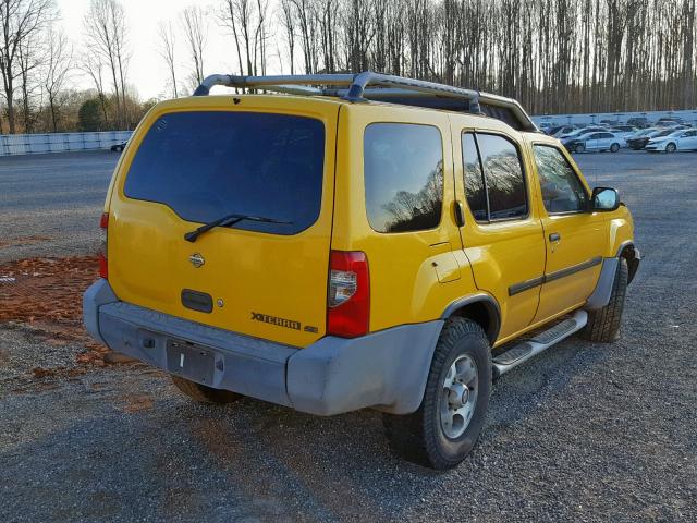 5N1ED28Y7YC541875 - 2000 NISSAN XTERRA XE YELLOW photo 4