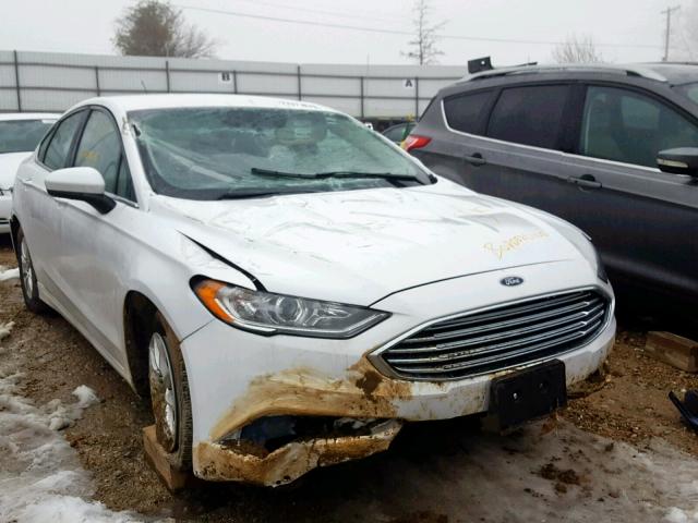 3FA6P0G74HR202057 - 2017 FORD FUSION S WHITE photo 1