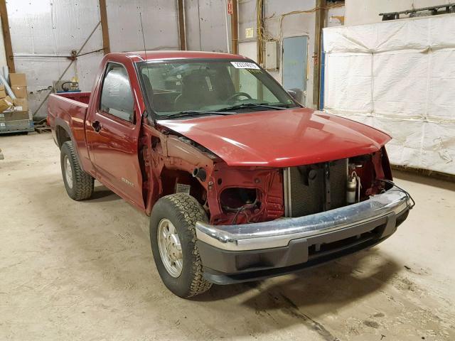 1GCDT146058209521 - 2005 CHEVROLET COLORADO MAROON photo 1