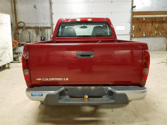 1GCDT146058209521 - 2005 CHEVROLET COLORADO MAROON photo 6