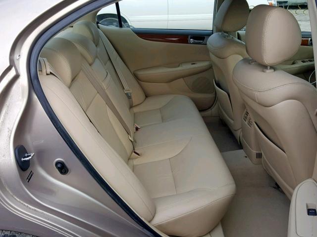 JTHBA30G855094366 - 2005 LEXUS ES 330 GOLD photo 6