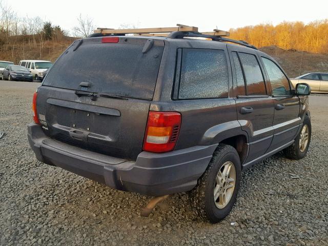 1J4GW48S64C398646 - 2004 JEEP GRAND CHER GRAY photo 4