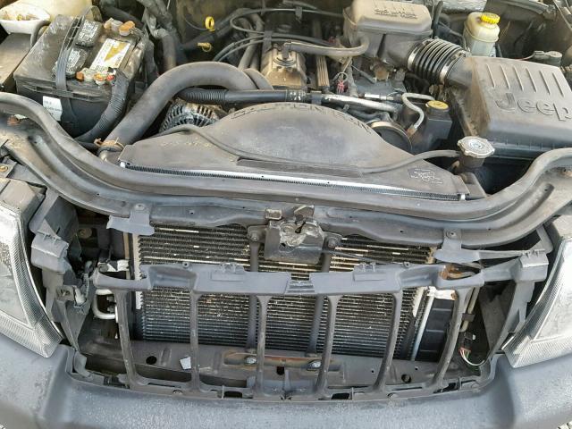 1J4GW48S64C398646 - 2004 JEEP GRAND CHER GRAY photo 7