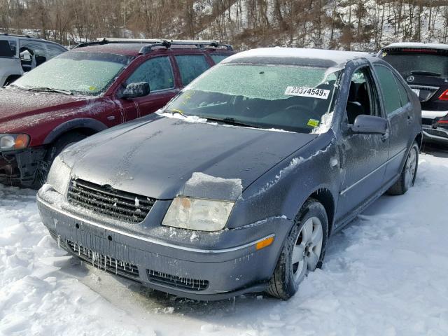 3VWSA69M84M037733 - 2004 VOLKSWAGEN JETTA GLS GRAY photo 2