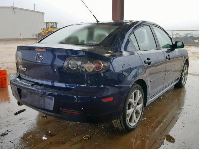 JM1BK323681167559 - 2008 MAZDA 3 S BLUE photo 4