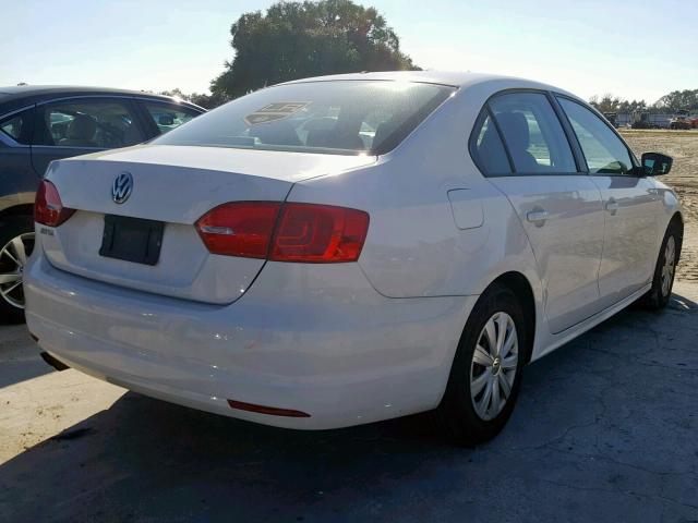 3VW1K7AJ2CM413289 - 2012 VOLKSWAGEN JETTA BASE WHITE photo 4