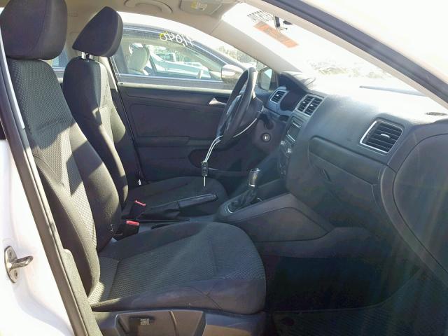 3VW1K7AJ2CM413289 - 2012 VOLKSWAGEN JETTA BASE WHITE photo 5