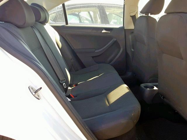3VW1K7AJ2CM413289 - 2012 VOLKSWAGEN JETTA BASE WHITE photo 6