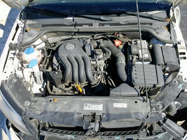 3VW1K7AJ2CM413289 - 2012 VOLKSWAGEN JETTA BASE WHITE photo 7