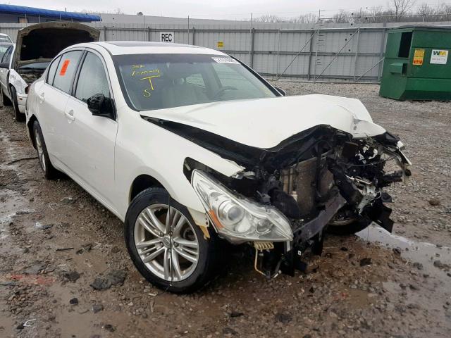 JN1DV6AR9BM451641 - 2011 INFINITI G25 WHITE photo 1