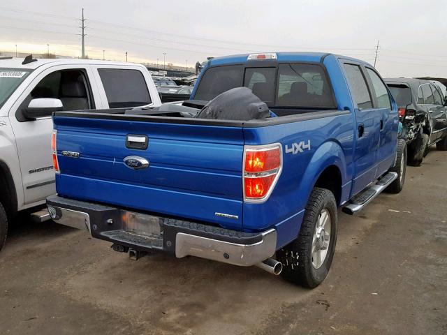 1FTFW1EF8DKF20064 - 2013 FORD F150 SUPER BLUE photo 4