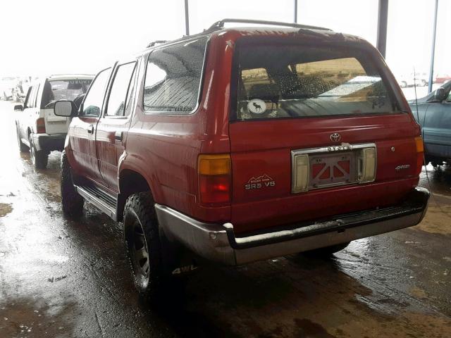 JT3VN39W5P0105325 - 1993 TOYOTA 4RUNNER VN RED photo 3